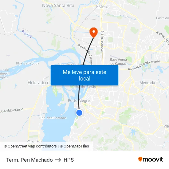 Term. Peri Machado to HPS map