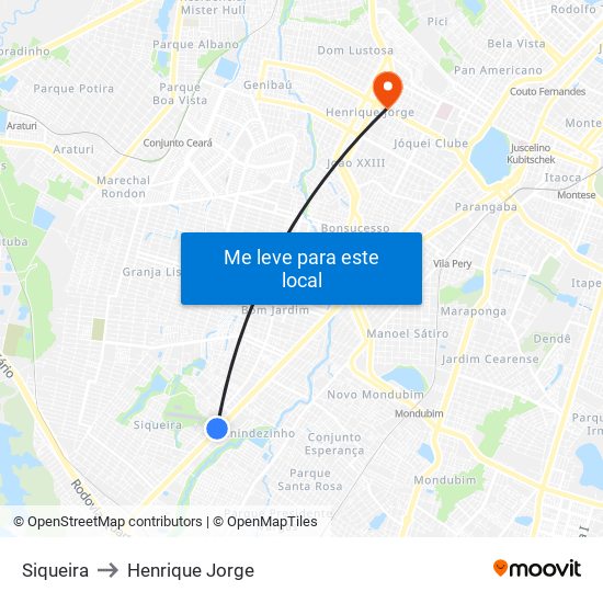 Siqueira to Henrique Jorge map