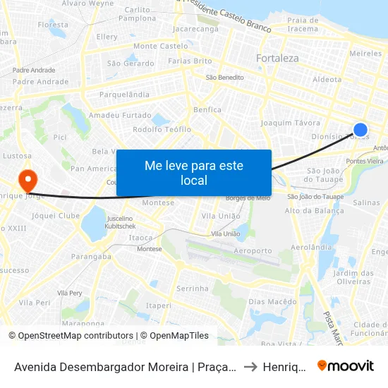 Avenida Desembargador Moreira | Praça Da Imprensa - Dionísio Torres to Henrique Jorge map