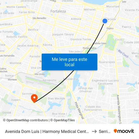 Avenida Dom Luís | Harmony Medical Center - Meireles to Serrinha map