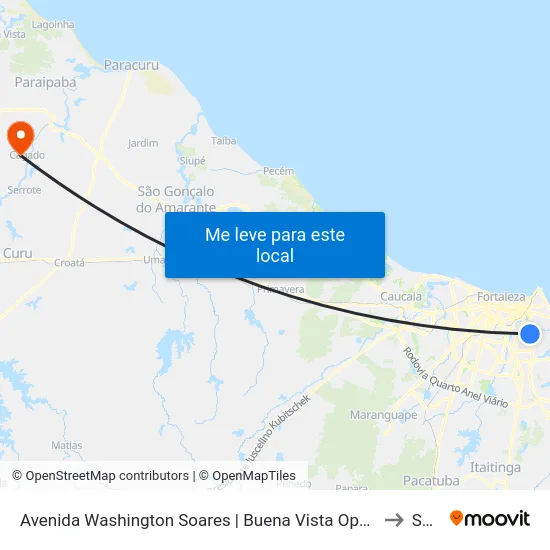 Avenida Washington Soares | Buena Vista Open Mall - Engenheiro Luciano Cavalcante to Serrote map