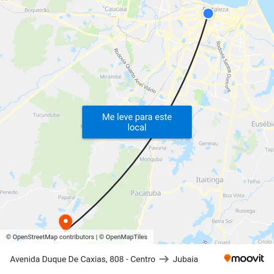 Avenida Duque De Caxias, 808 - Centro to Jubaia map