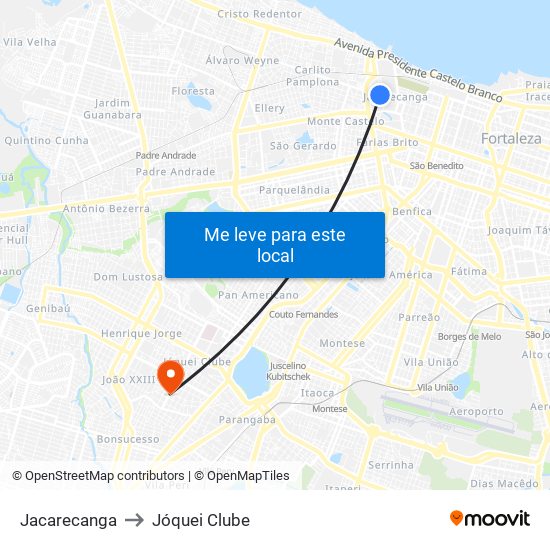 Jacarecanga to Jóquei Clube map