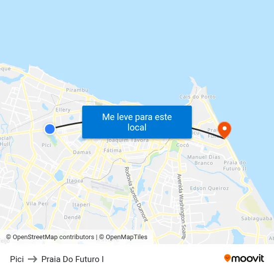 Pici to Praia Do Futuro I map