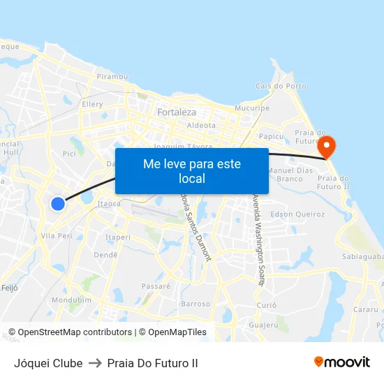 Jóquei Clube to Praia Do Futuro II map