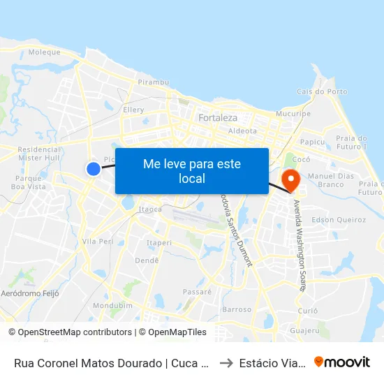 Rua Coronel Matos Dourado | Cuca Pici - Dom Lustosa to Estácio Via Corpvs map