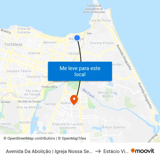 Avenida Da Abolição | Igreja Nossa Senhora Da Saúde - Mucuripe to Estácio Via Corpvs map