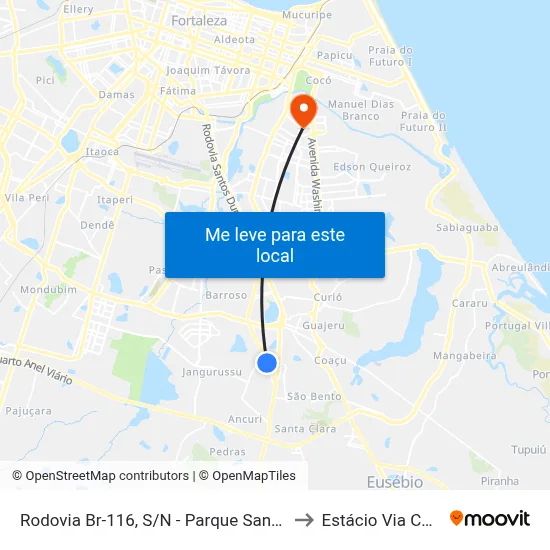 Rodovia Br-116, S/N - Parque Santa Maria to Estácio Via Corpvs map