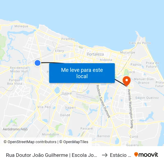 Rua Doutor João Guilherme | Escola José Bezerra De Menezes - Antônio Bezerra to Estácio Via Corpvs map