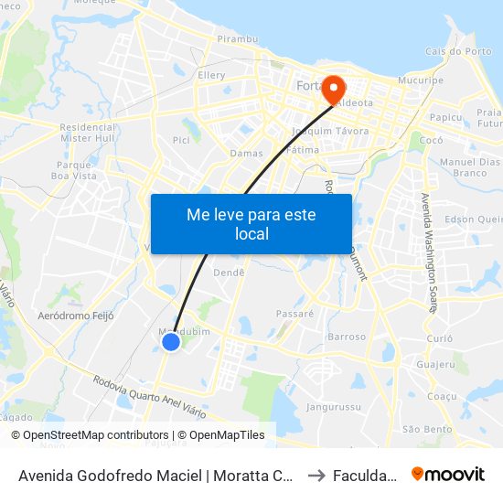 Avenida Godofredo Maciel | Moratta Condominio Clube - Planalto Ayrton Senna to Faculdade Ari De Sá map