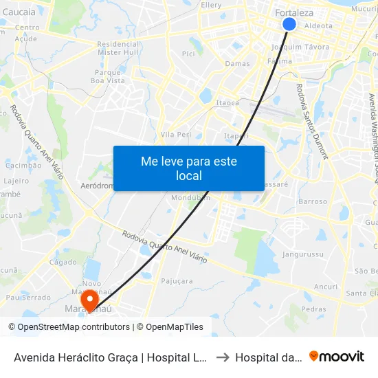 Avenida Heráclito Graça | Hospital Luís França - Centro to Hospital da Mulher map