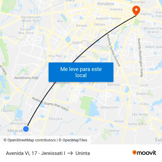 Avenida Vi, 17 - Jereissati I to Uninta map