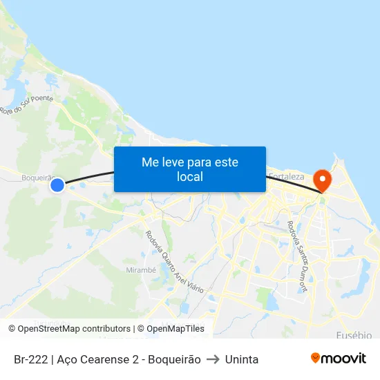 Br-222 | Aço Cearense 2 - Boqueirão to Uninta map