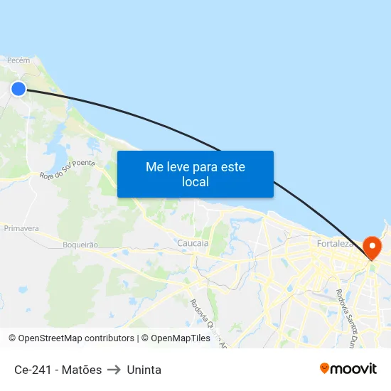 Ce-241 - Matões to Uninta map