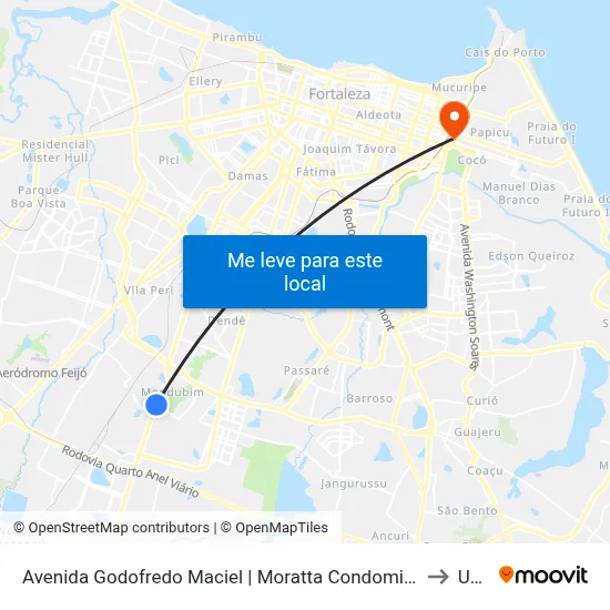 Avenida Godofredo Maciel | Moratta Condominio Clube - Planalto Ayrton Senna to Uninta map