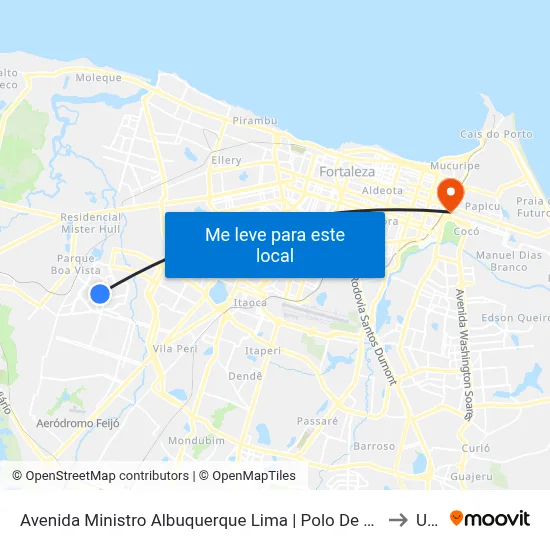 Avenida Ministro Albuquerque Lima | Polo De Lazer Do Conjunto Ceará - Conjunto Ceará II to Uninta map
