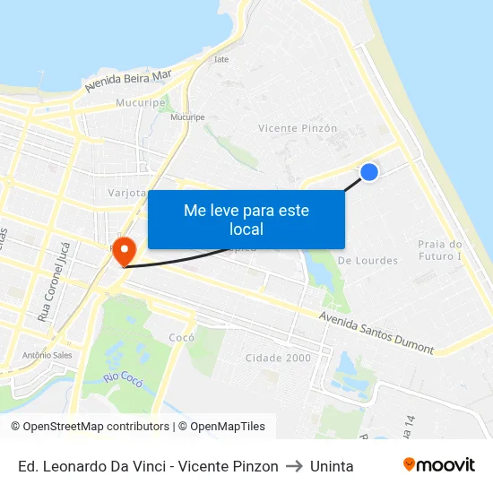 Ed. Leonardo Da Vinci - Vicente Pinzon to Uninta map