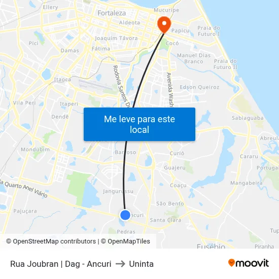 Rua Joubran | Dag - Ancuri to Uninta map