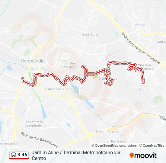 3.46 Bus Line Map