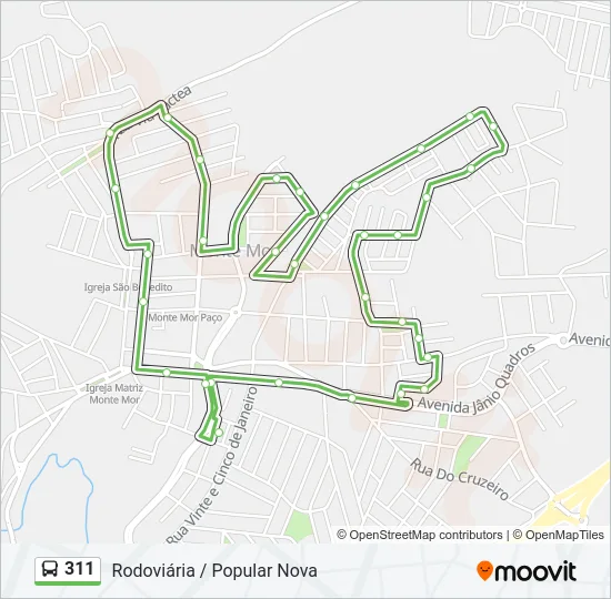 311 Bus Line Map