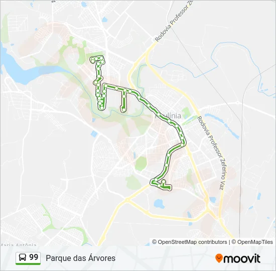 99 Bus Line Map