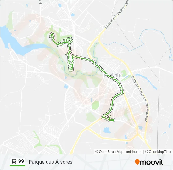 99 Bus Line Map