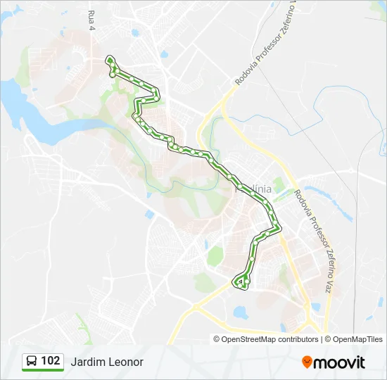 102 Bus Line Map