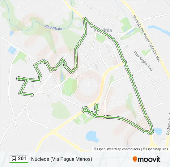 201 Bus Line Map