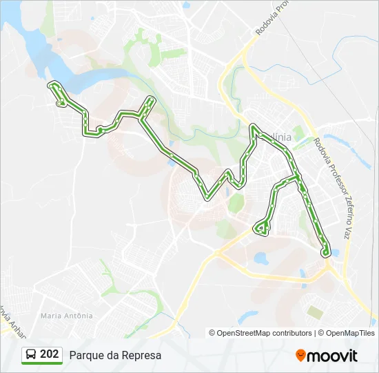 202 Bus Line Map