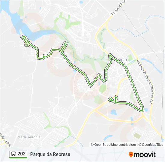 202 Bus Line Map