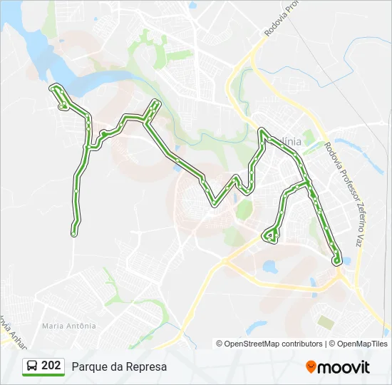 202 Bus Line Map