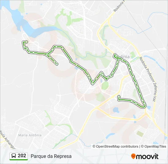 202 Bus Line Map