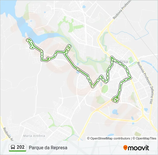 202 Bus Line Map