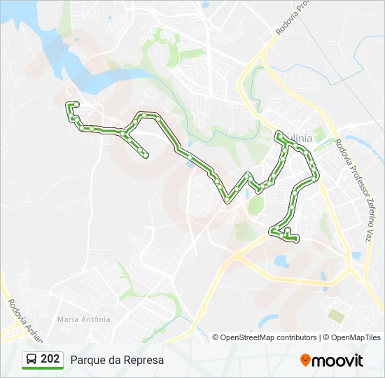 202 Bus Line Map