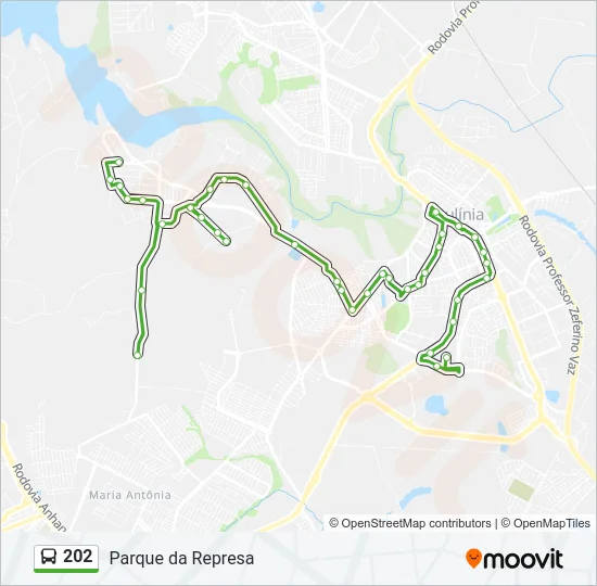 202 Bus Line Map