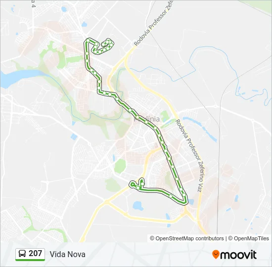 207 Bus Line Map