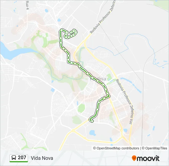207 Bus Line Map