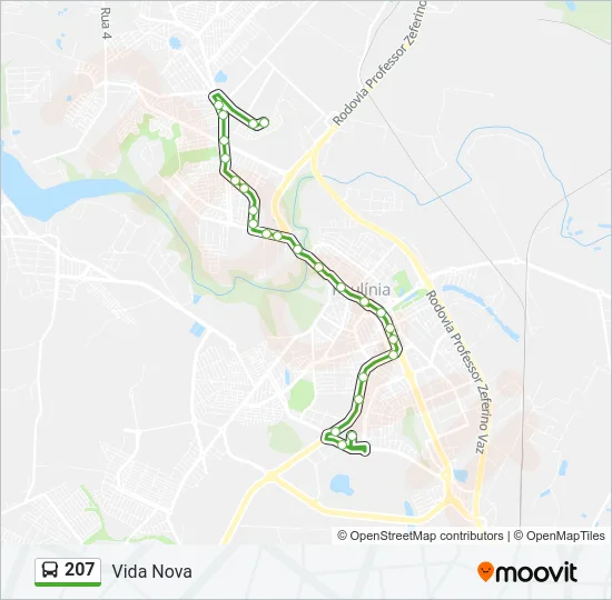 207 Bus Line Map
