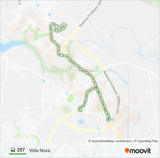 207 Bus Line Map
