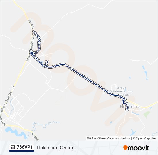 736VP1 bus Line Map