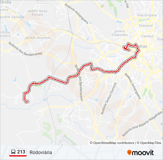 Rua Oriente 213 parada - Rotas, horários e tarifas