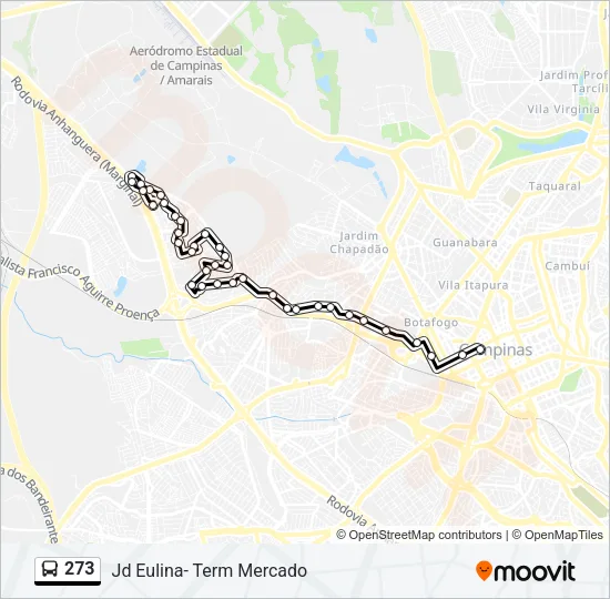 273 Bus Line Map