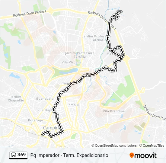 369 Bus Line Map