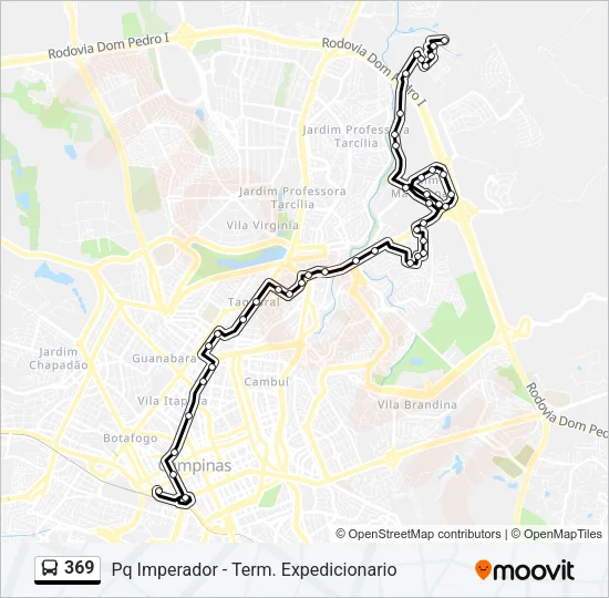 369 Bus Line Map