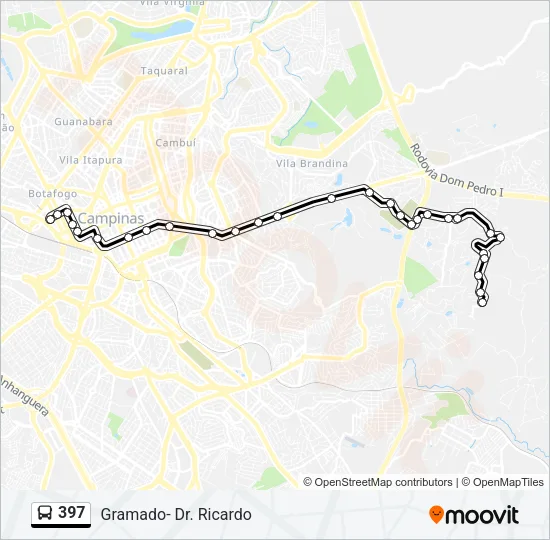 397 Bus Line Map