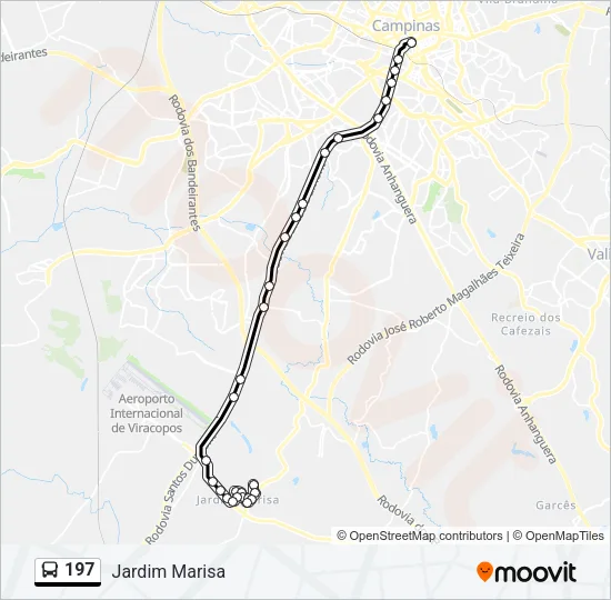 197 Bus Line Map