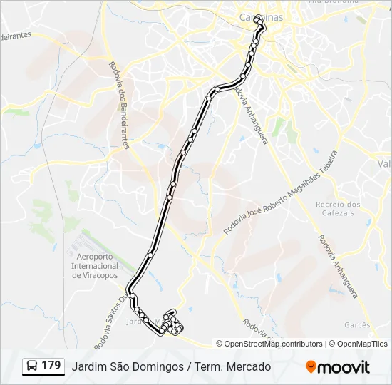 179 Bus Line Map