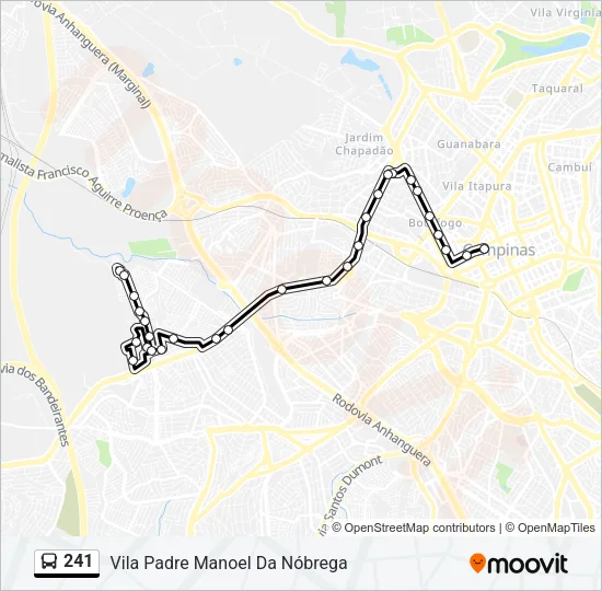 241 Bus Line Map