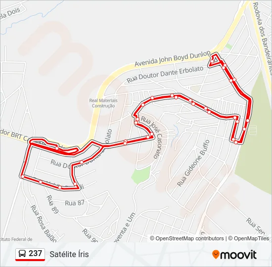 237 Bus Line Map