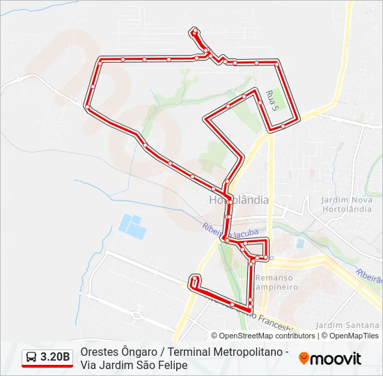 3.20B Bus Line Map